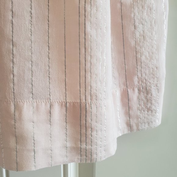 PEYTON & PARKER Blush Pink Extended Sleeve Stripe Womens Dress SZ XS - Picture 8 of 16